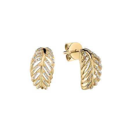 Diamond earrings Feather of Heaven