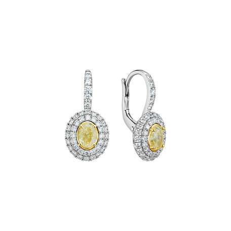 Diamond earrings Born of Light
