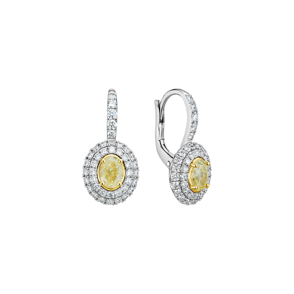 Diamond earrings Born of Light