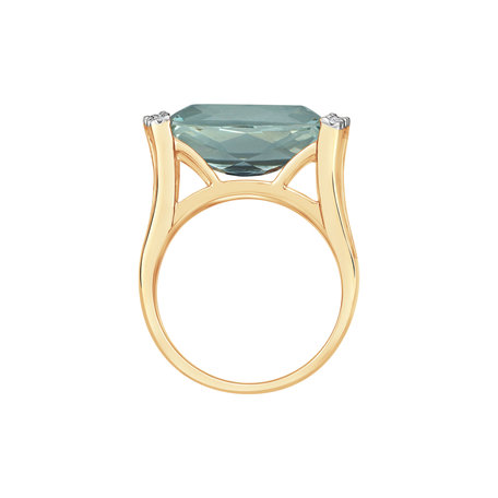 Diamond ring with Amethyst Cleantha