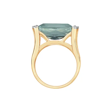 Diamond ring with Amethyst Cleantha