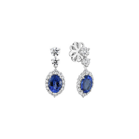Diamond earrings with Tanzanite Tanzania Treasure