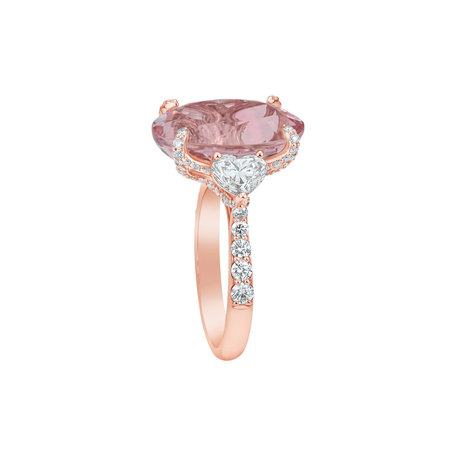 Diamond ring with Tourmaline Deloraine