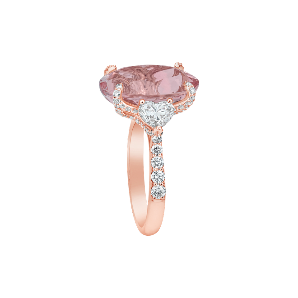 Diamond ring with Tourmaline Deloraine