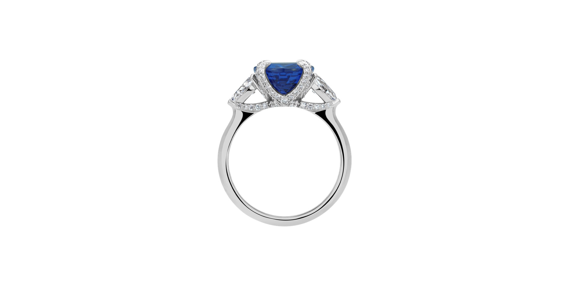 Diamond ring with Tanzanite Valoraine