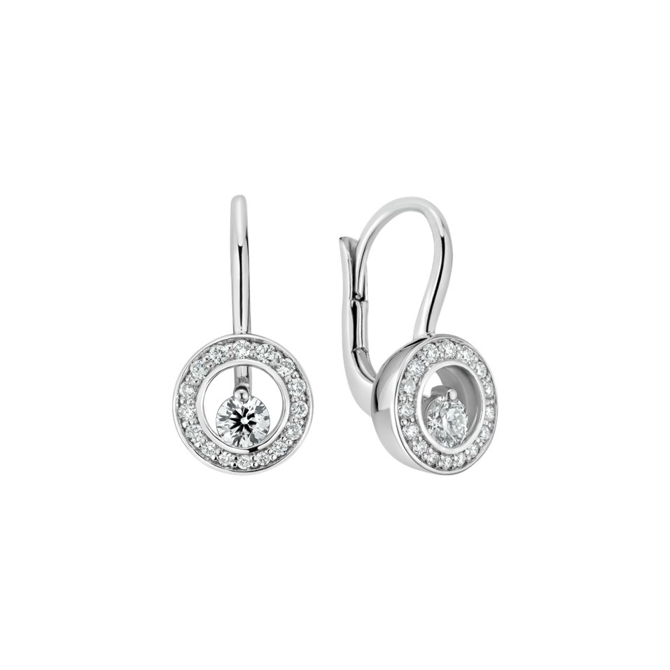 Diamond earrings Hidden Circle