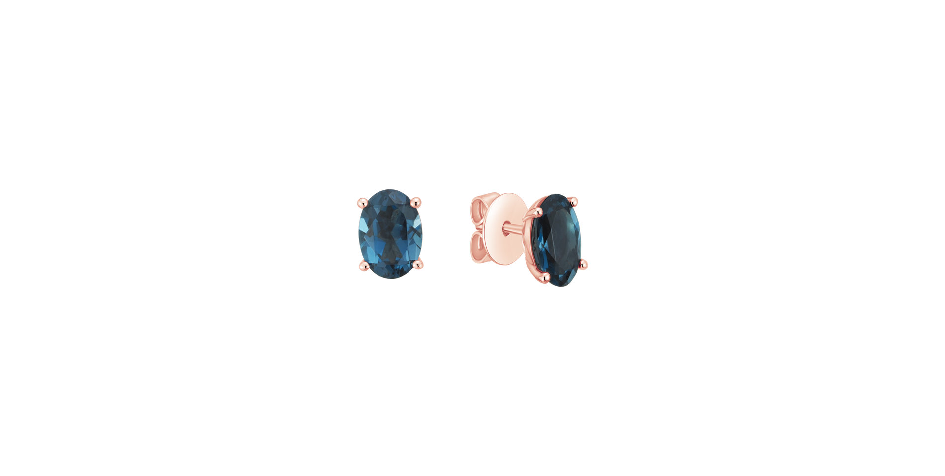 Earrings with Topaz Mystic Abyss