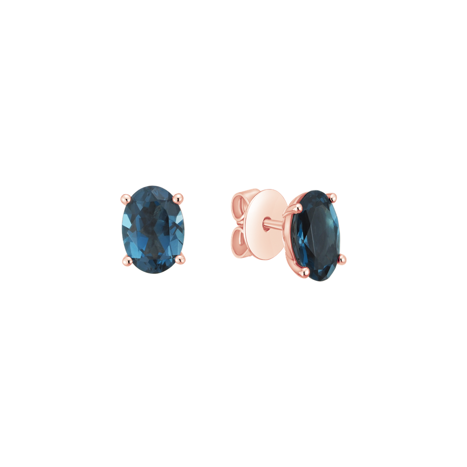 Earrings with Topaz Mystic Abyss