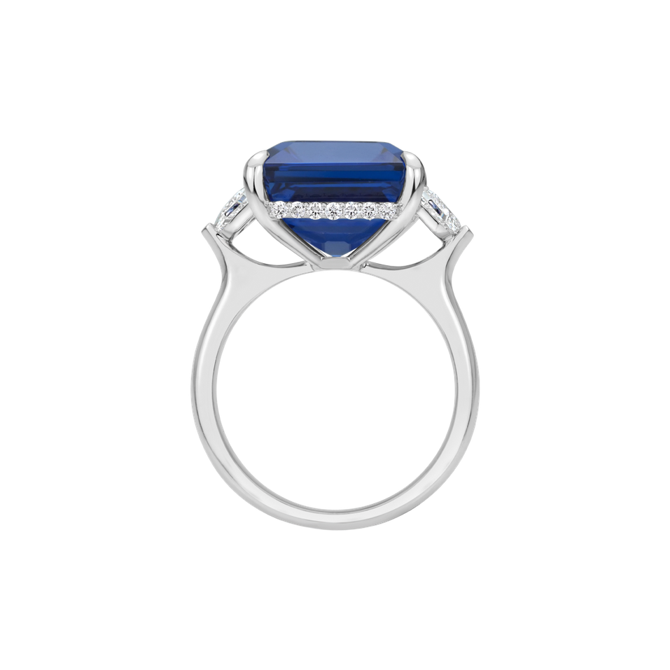 Diamond ring with Tanzanite Selien