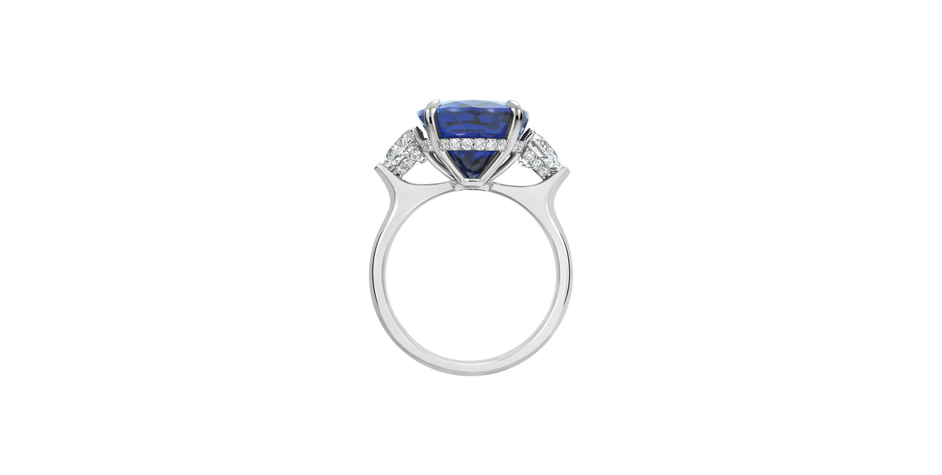 Diamond ring with Tanzanite Dravyn