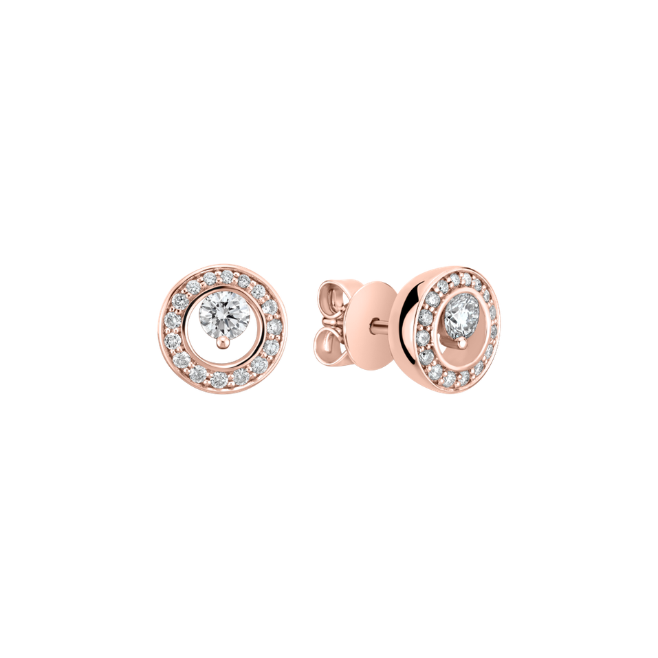 Diamond earring Hidden Circle