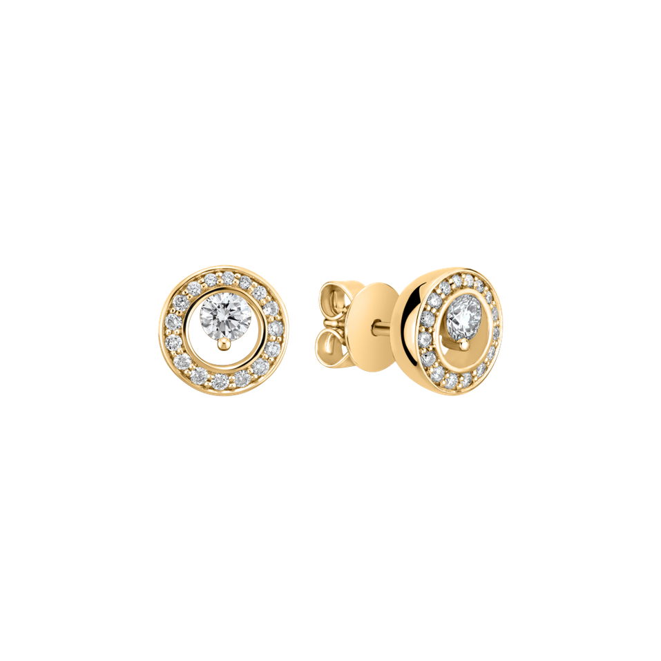 Diamond earring Hidden Circle