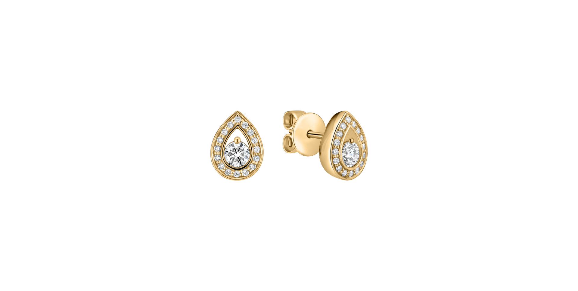 Diamond earrings Hidden Circle