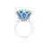 Diamond ring with Topaz Ice Blossom3