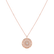 Diamond necklace with Amethyst The Spiral of Life2