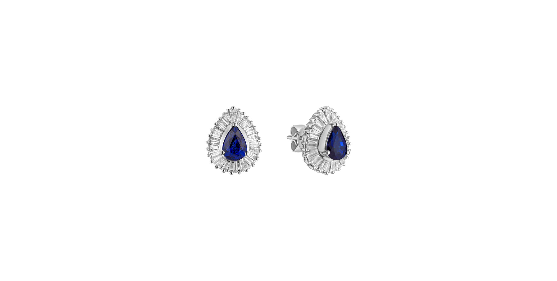 Diamond earrings with Sapphire Tryndamere
