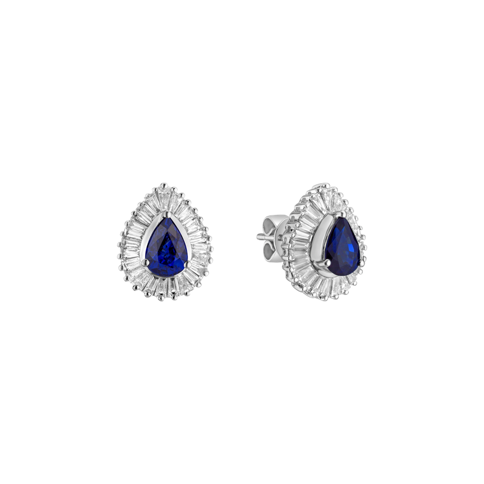 Diamond earrings with Sapphire Tryndamere