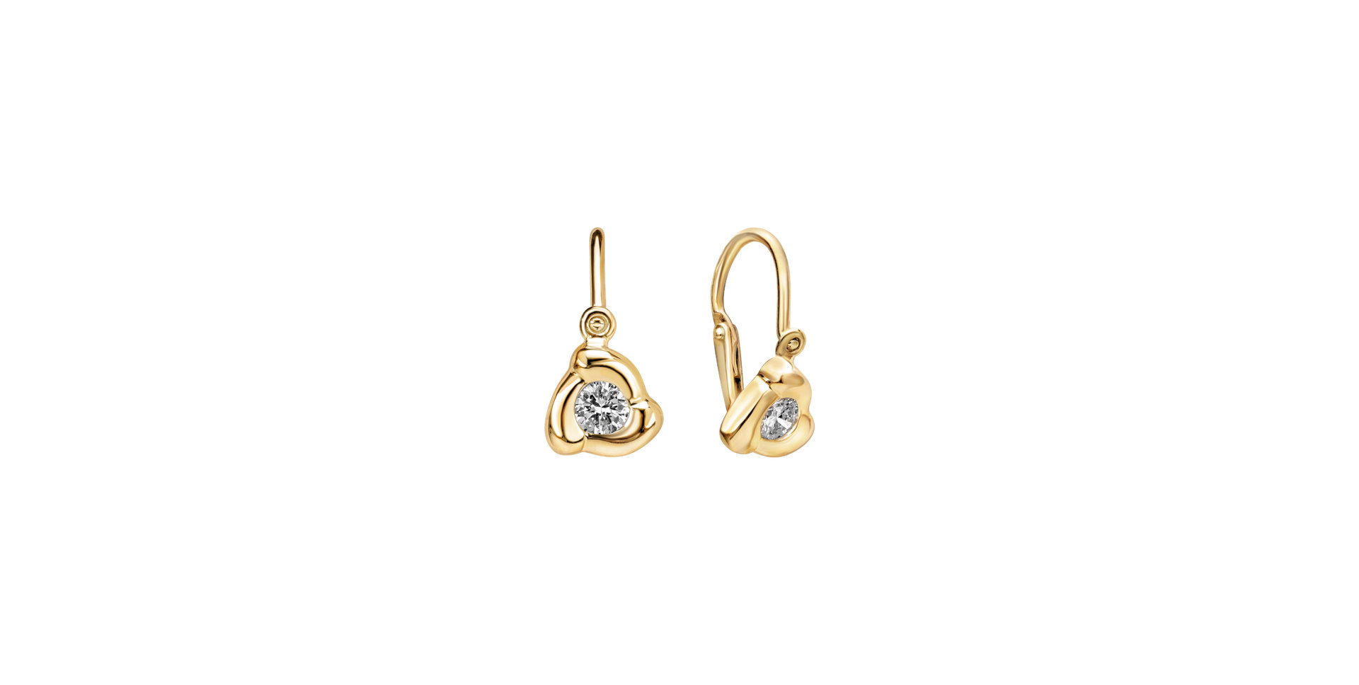 Children's diamond earrings Rose