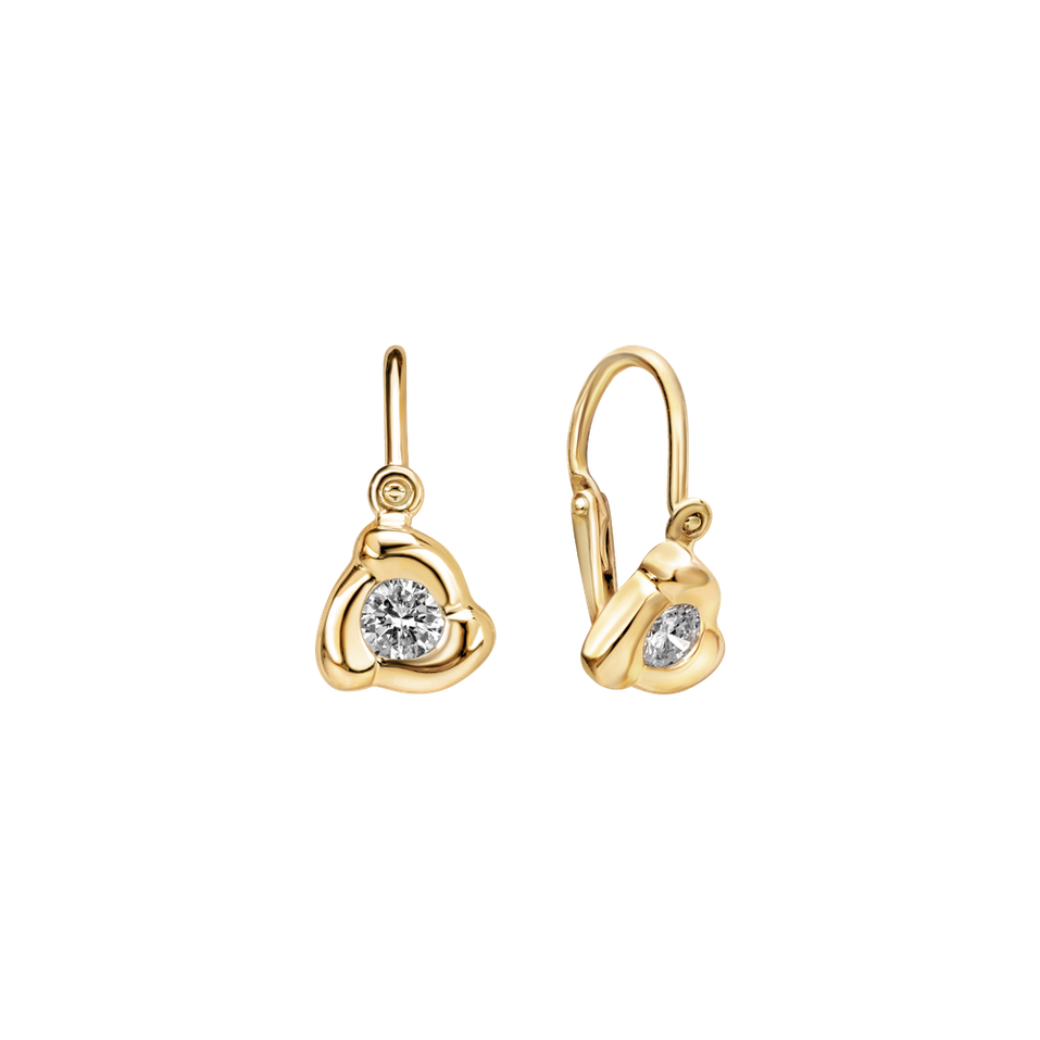 Children's diamond earrings Rose