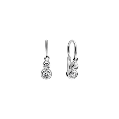 Children's diamond earrings Dots