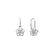 Children's diamond earrings Flower Silhouette2