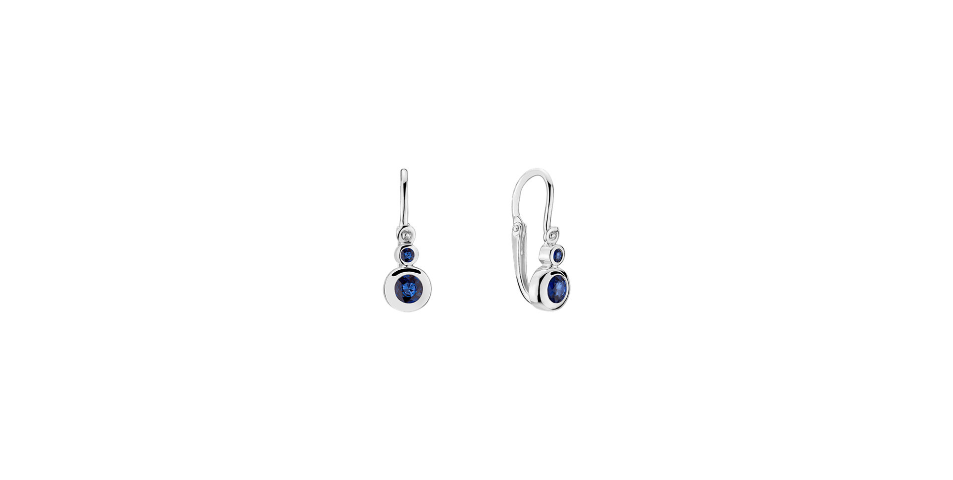 Earrings with Sapphire Baby Royalty