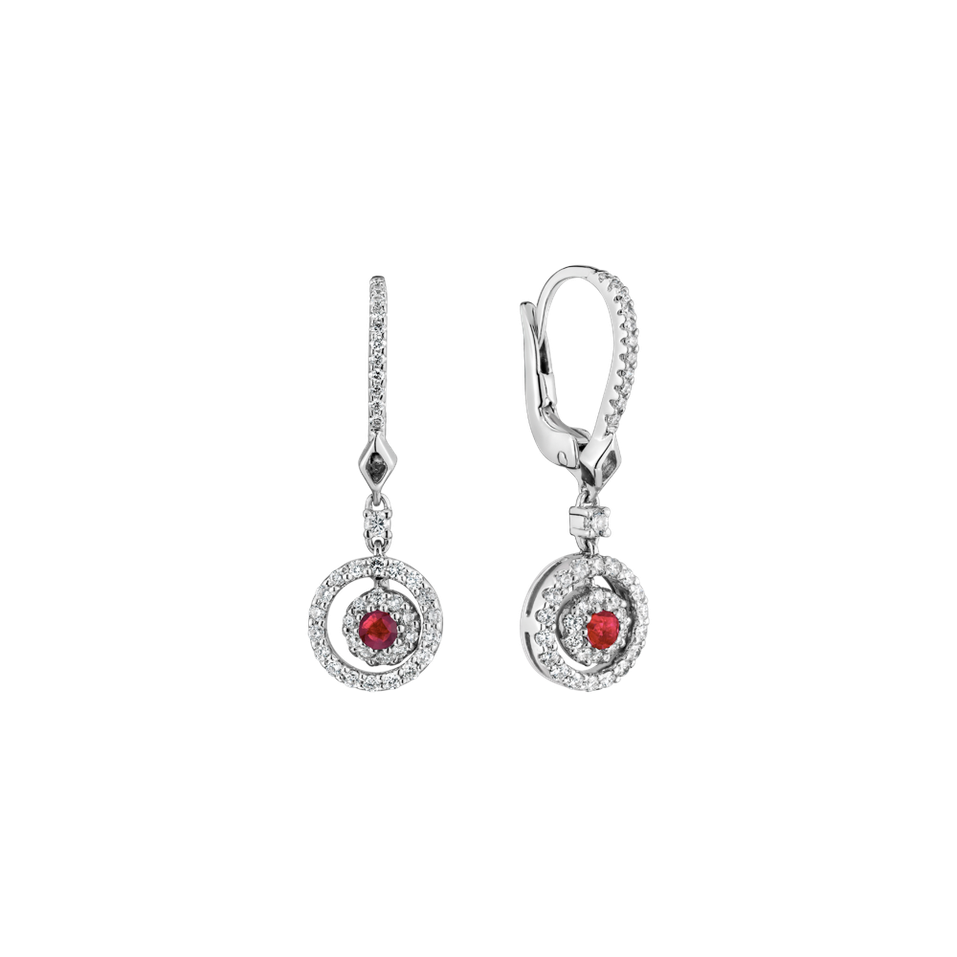 Diamond earrings and Ruby Rose Hope