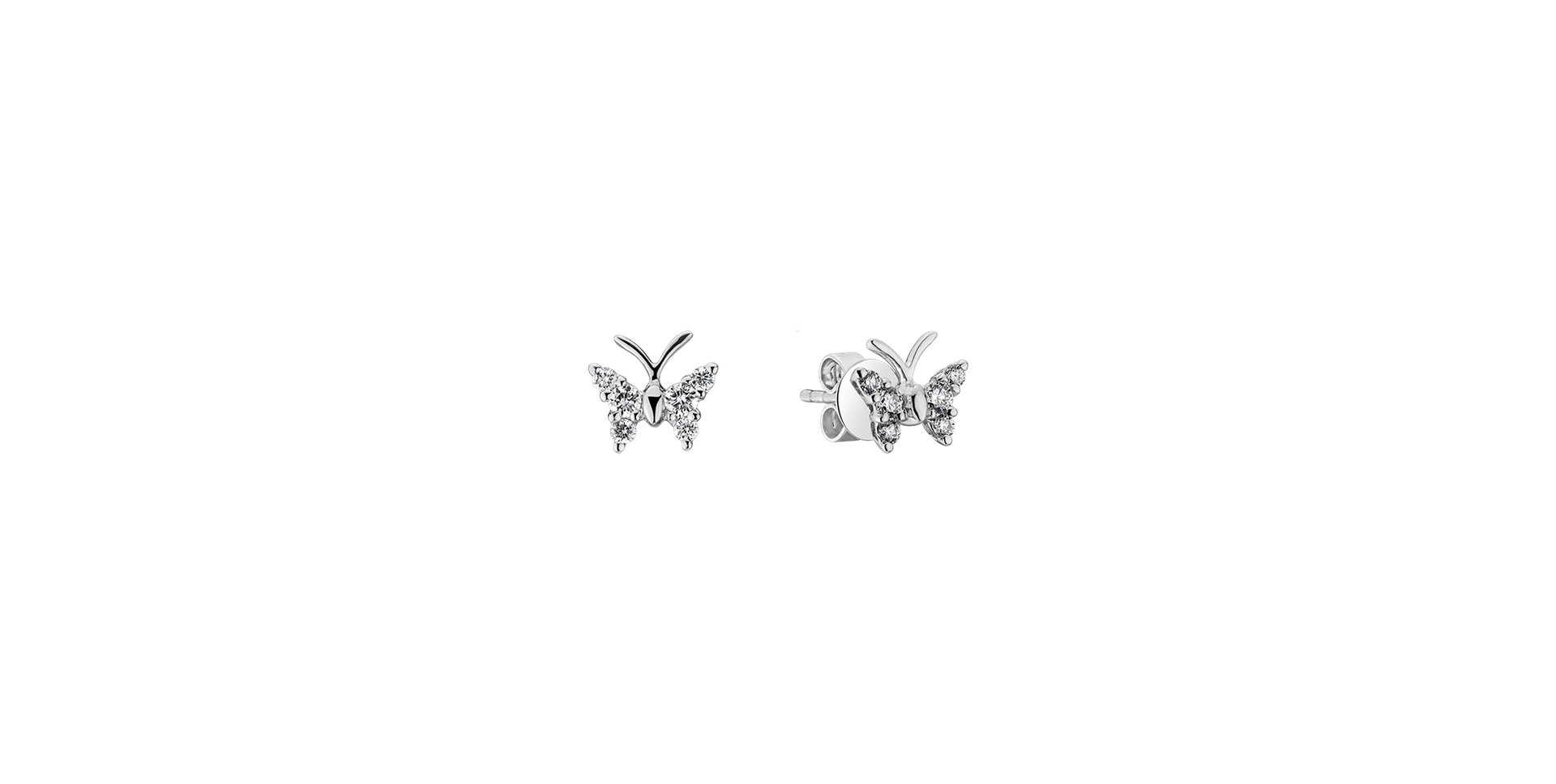 Diamond earrings Diamond Butterfly
