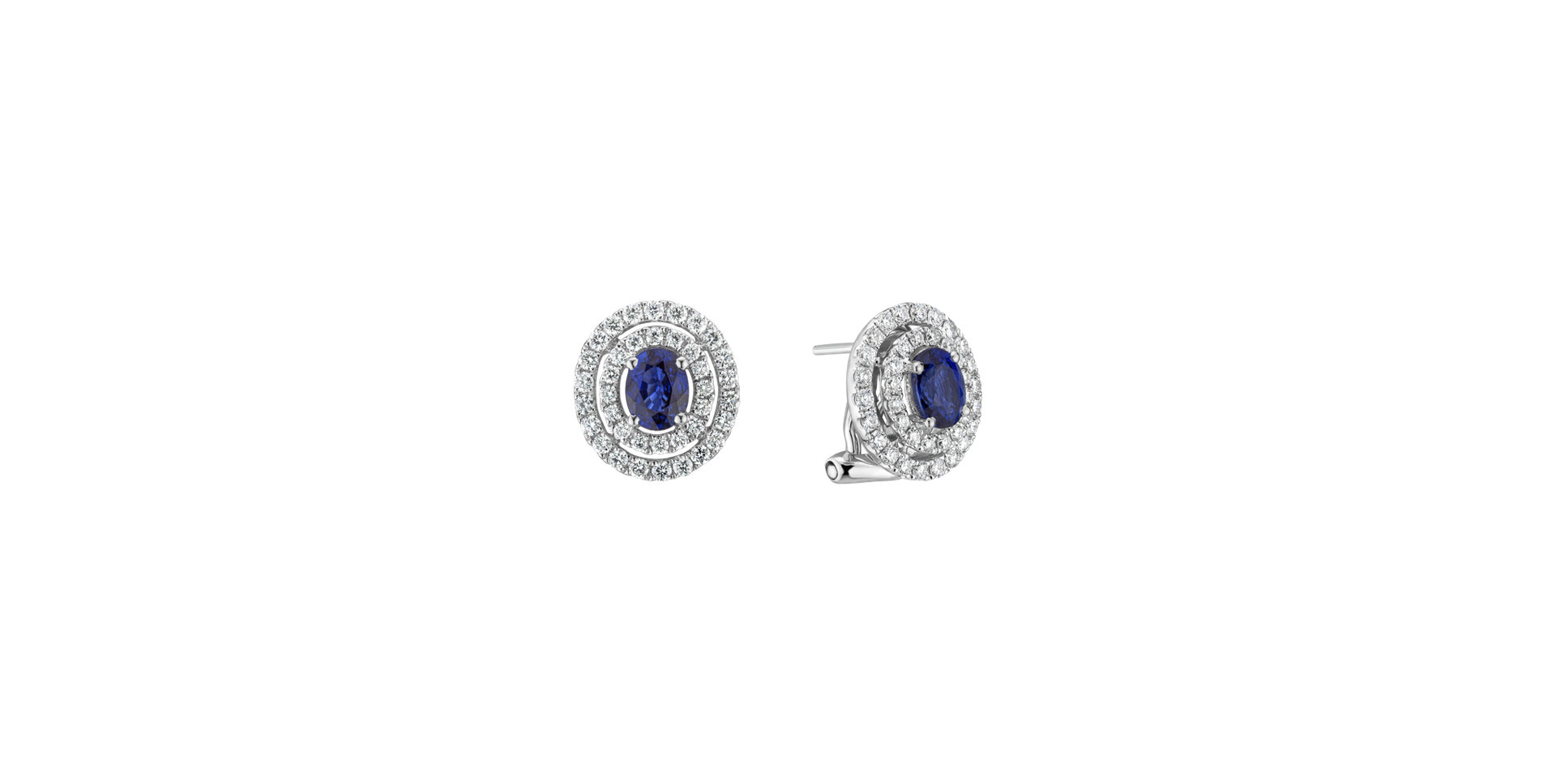 Diamond earrings with Sapphire Demetrio