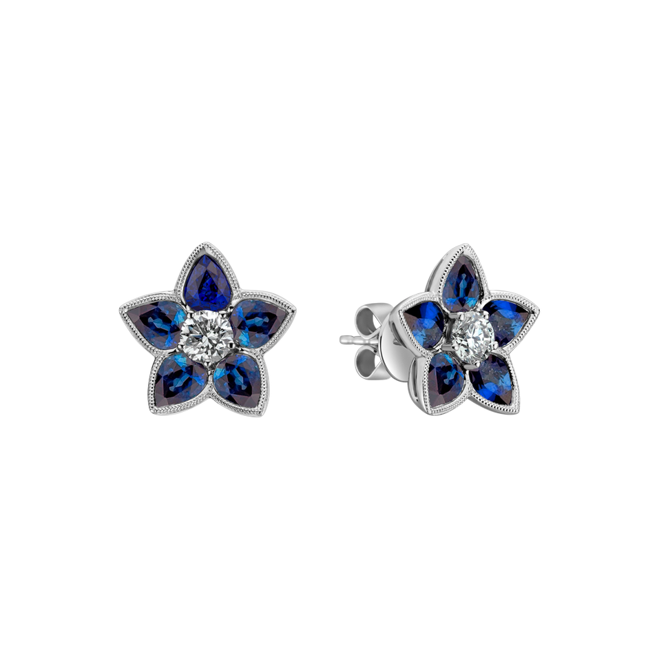 Diamond earrings and Sapphire Anna Marie