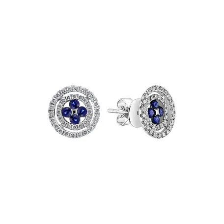 Diamond earrings and Sapphire Susanna