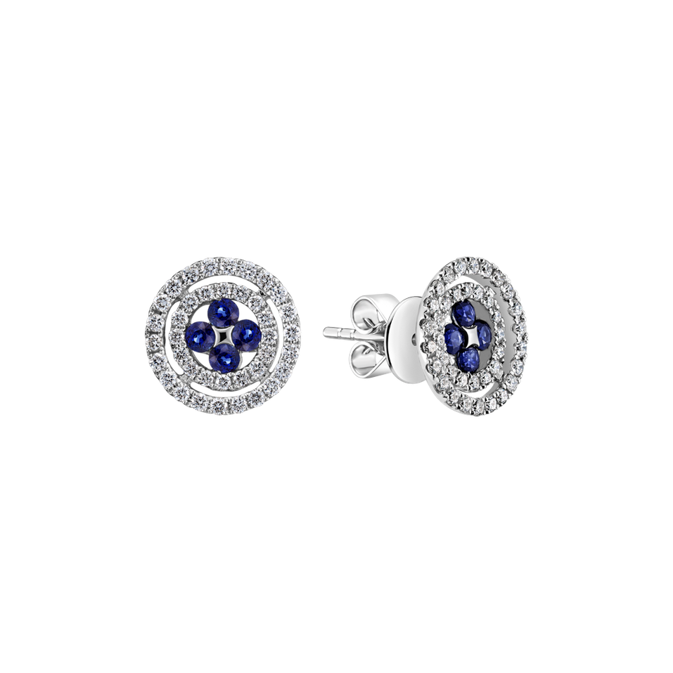 Diamond earrings and Sapphire Susanna