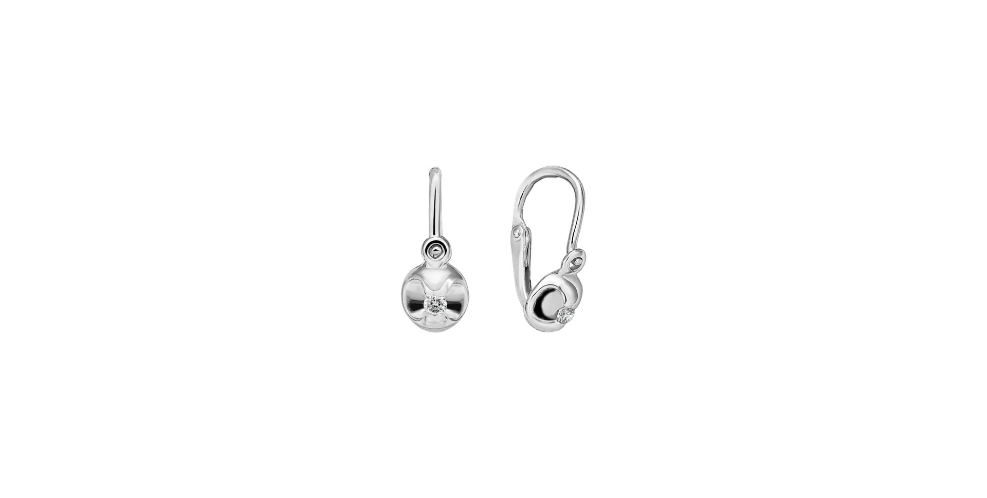 Children's diamond earrings Beauty