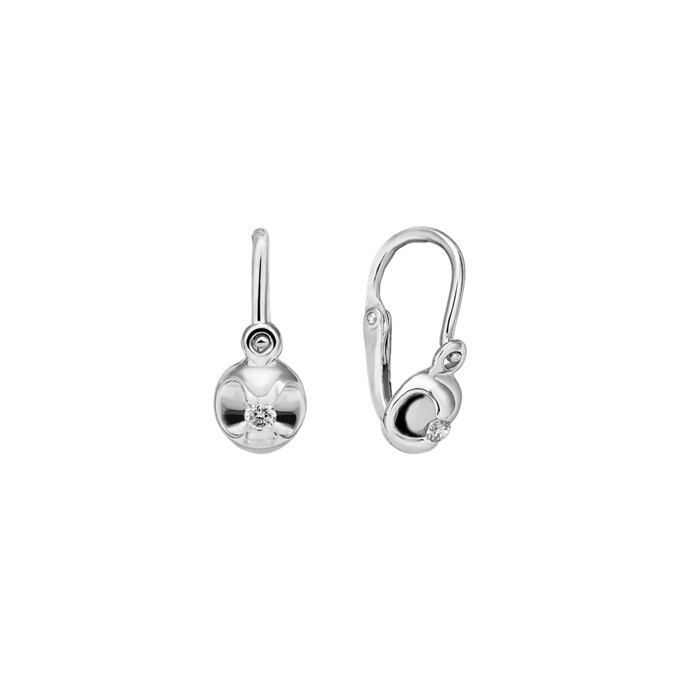 Children's diamond earrings Beauty