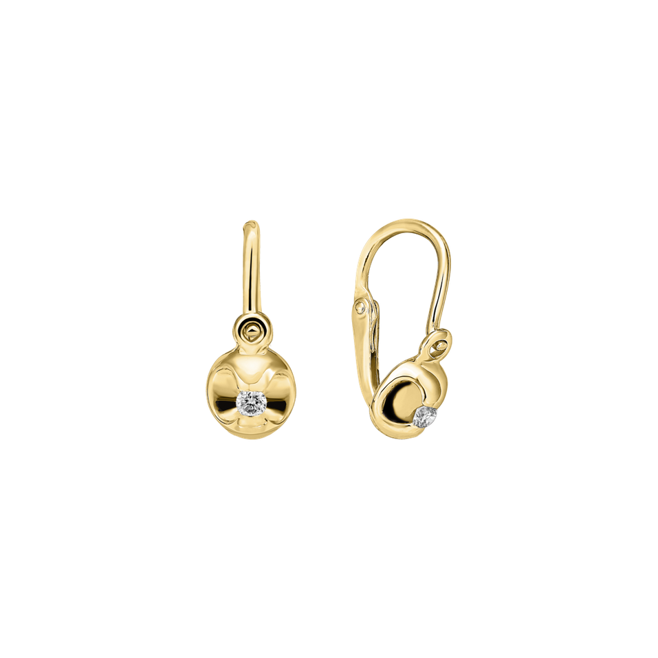 Children's diamond earrings Beauty