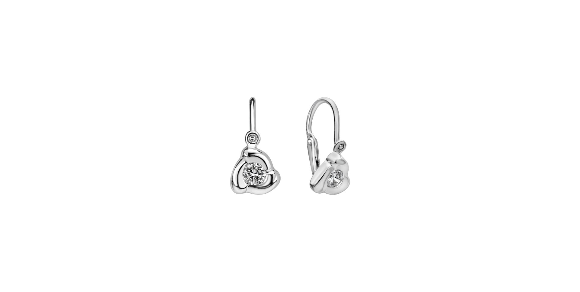 Children's diamond earrings Rose