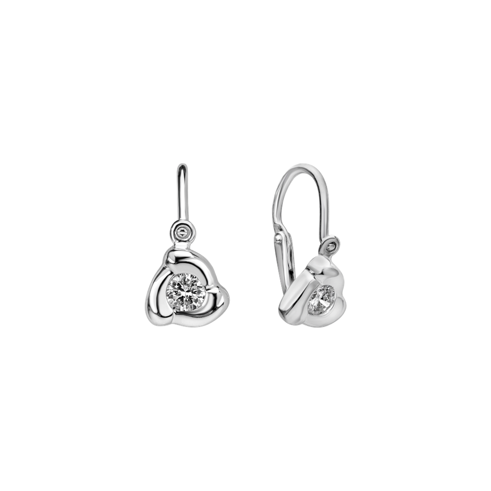 Children's diamond earrings Rose