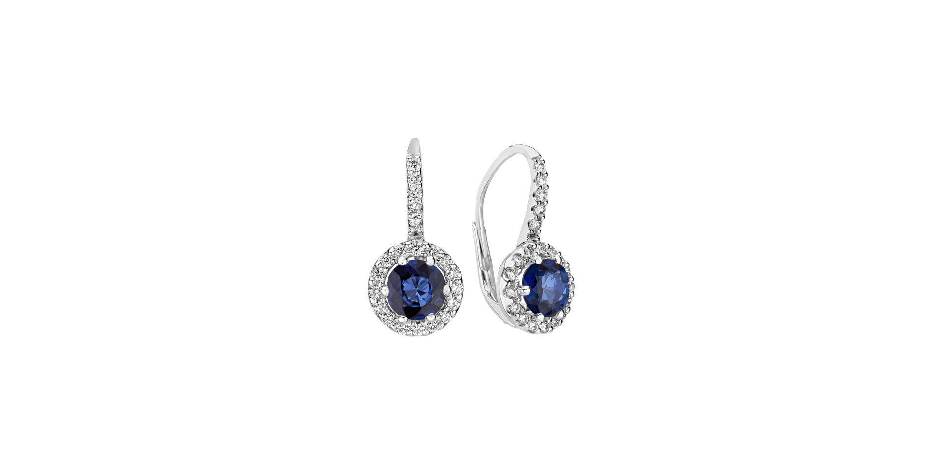 Diamond earrings with Sapphire Orion Duchess