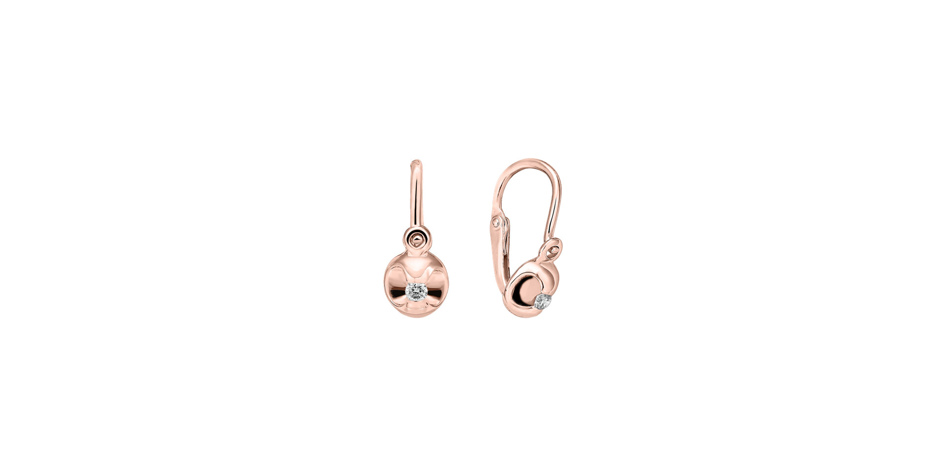 Children's diamond earrings Beauty