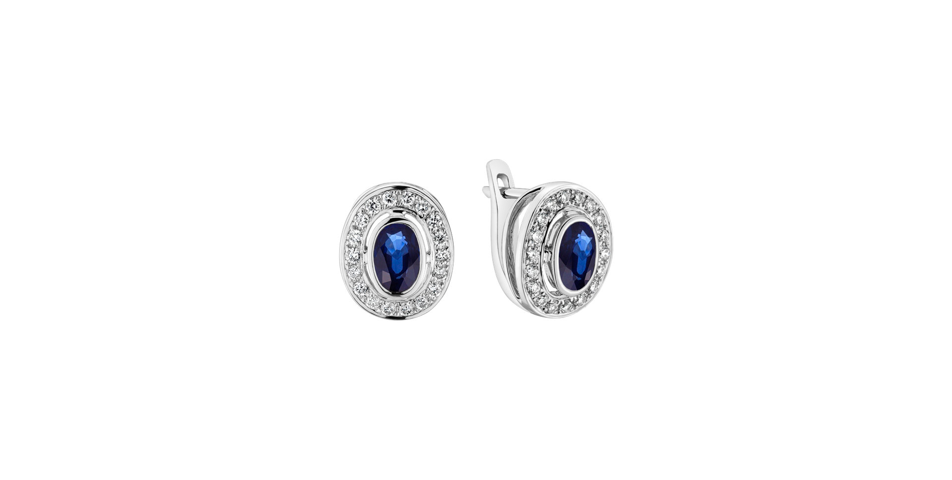 Diamond earrings with Sapphire Federico