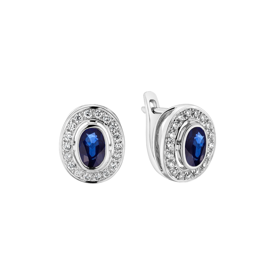 Diamond earrings with Sapphire Federico