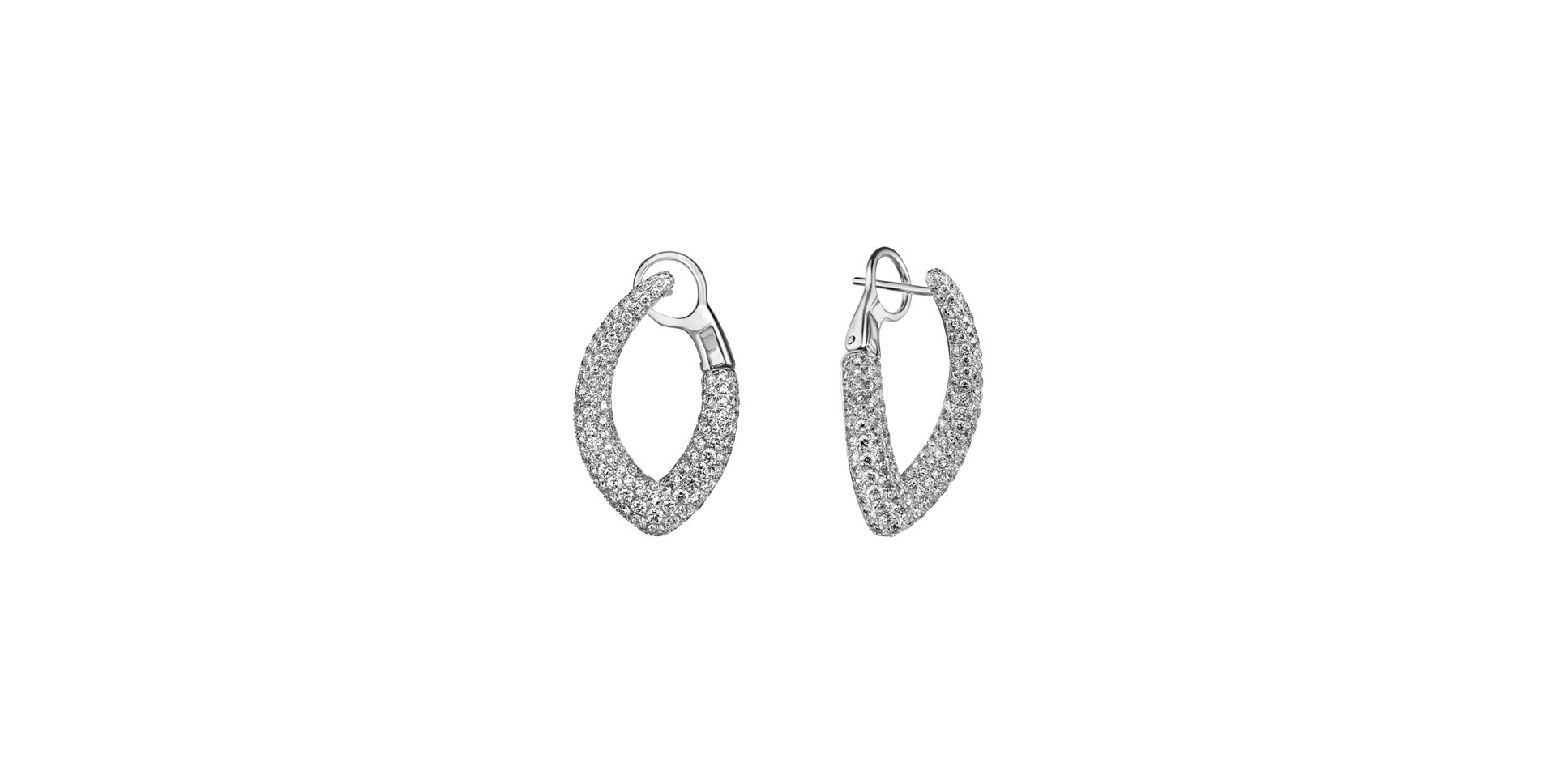 Diamond earrings Diamond Leaf