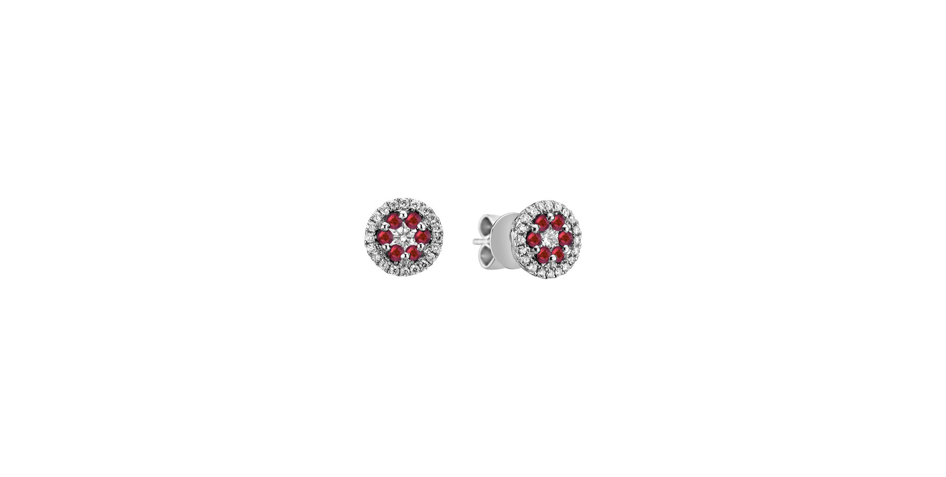 Diamond earrings and Ruby Kimba