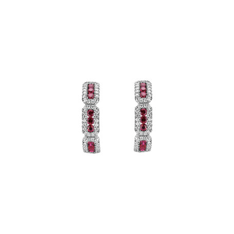 Diamond earrings and Ruby Kennedy
