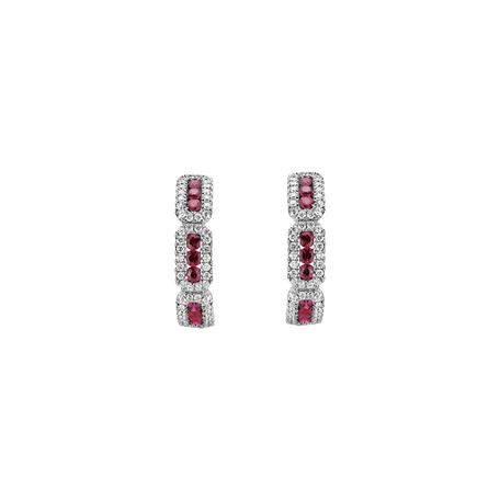 Diamond earrings and Ruby Kennedy