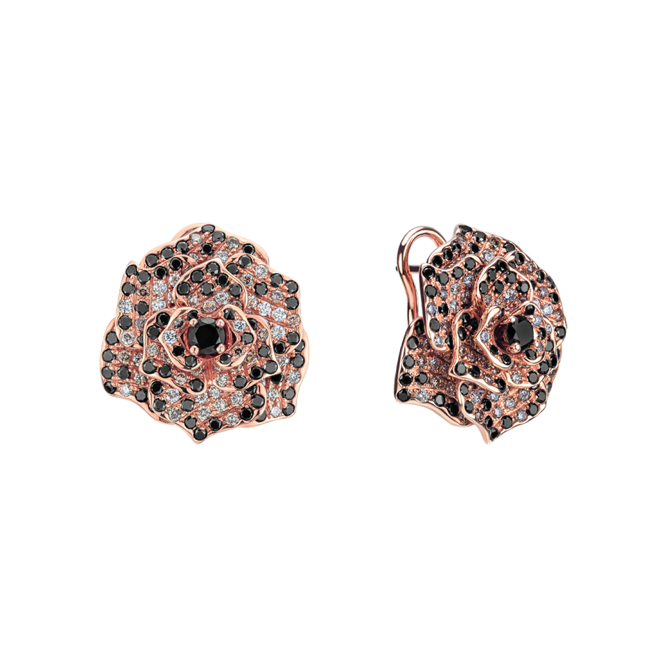 Diamond earrings Witching Rose