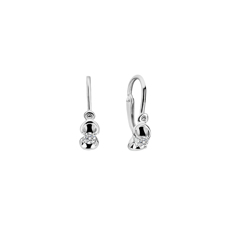 Children's diamond earrings First Diamond