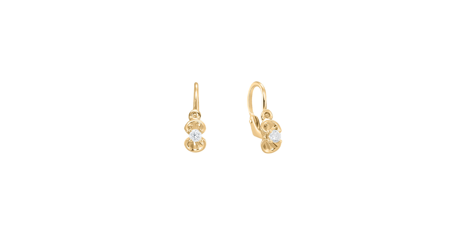 Children's diamond earrings First Diamond