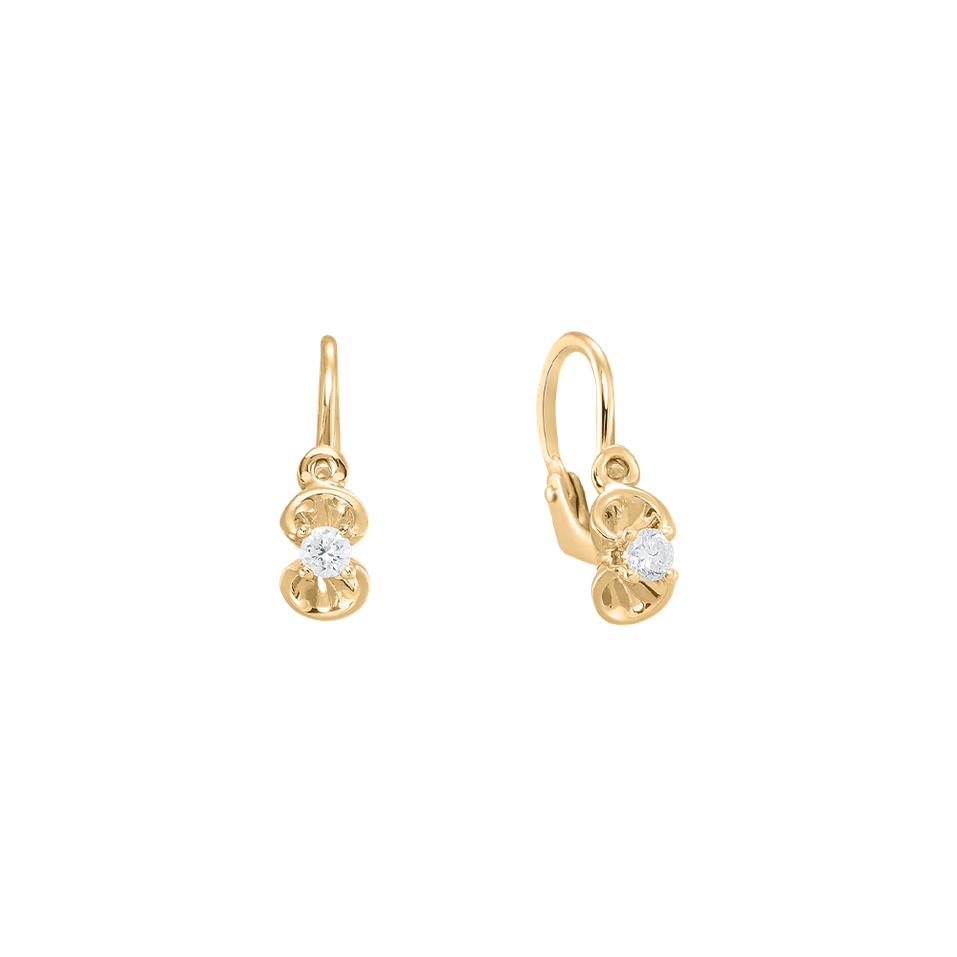 Children's diamond earrings First Diamond