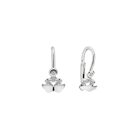 Children's diamond earrings Wings
